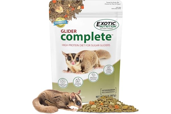 Glider Complete - Healthy High Protein Nutritionally Complete Staple Diet Sugar Glider Food (2 lb)