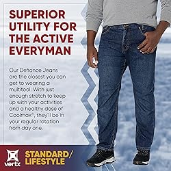 Vertx Mens Defiance Jeans Casual Pants, Dark