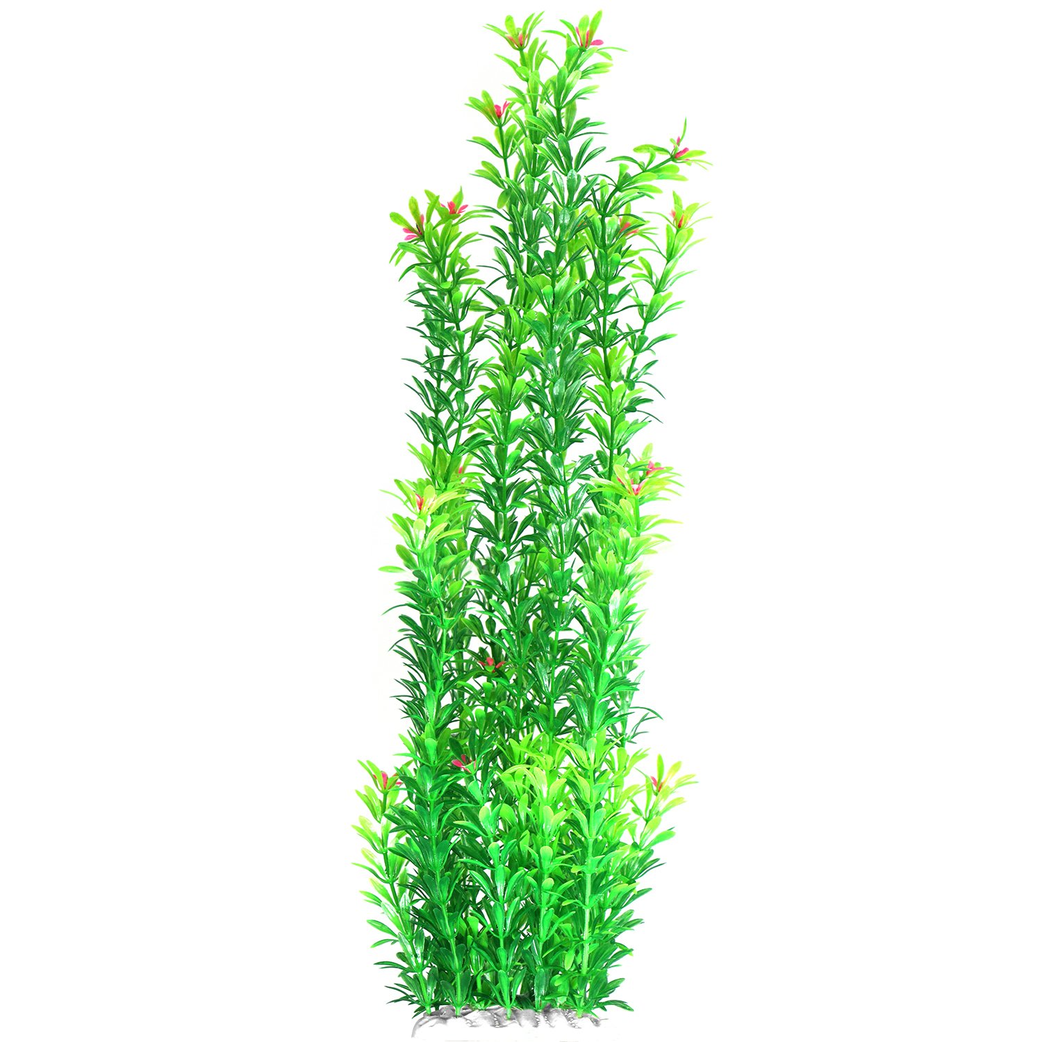 JDYW 52cm Artificial Aquatic Plant Fish Tank Large Plastic Plants with Flowers Fake Aquarium Plants Decoration 20.5 inch
