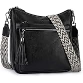 MEITRUE Crossbody Bags for Women Trendy,Vegan Leather Medium Crossbody Purse with Tassel Lightweight Shoulder Handbags