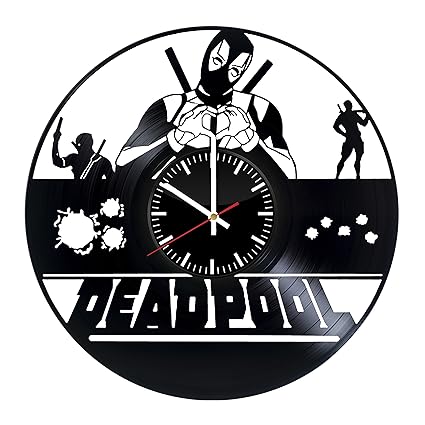 Amazon Com Deadpool Vinyl Records Wall Clock Original Present