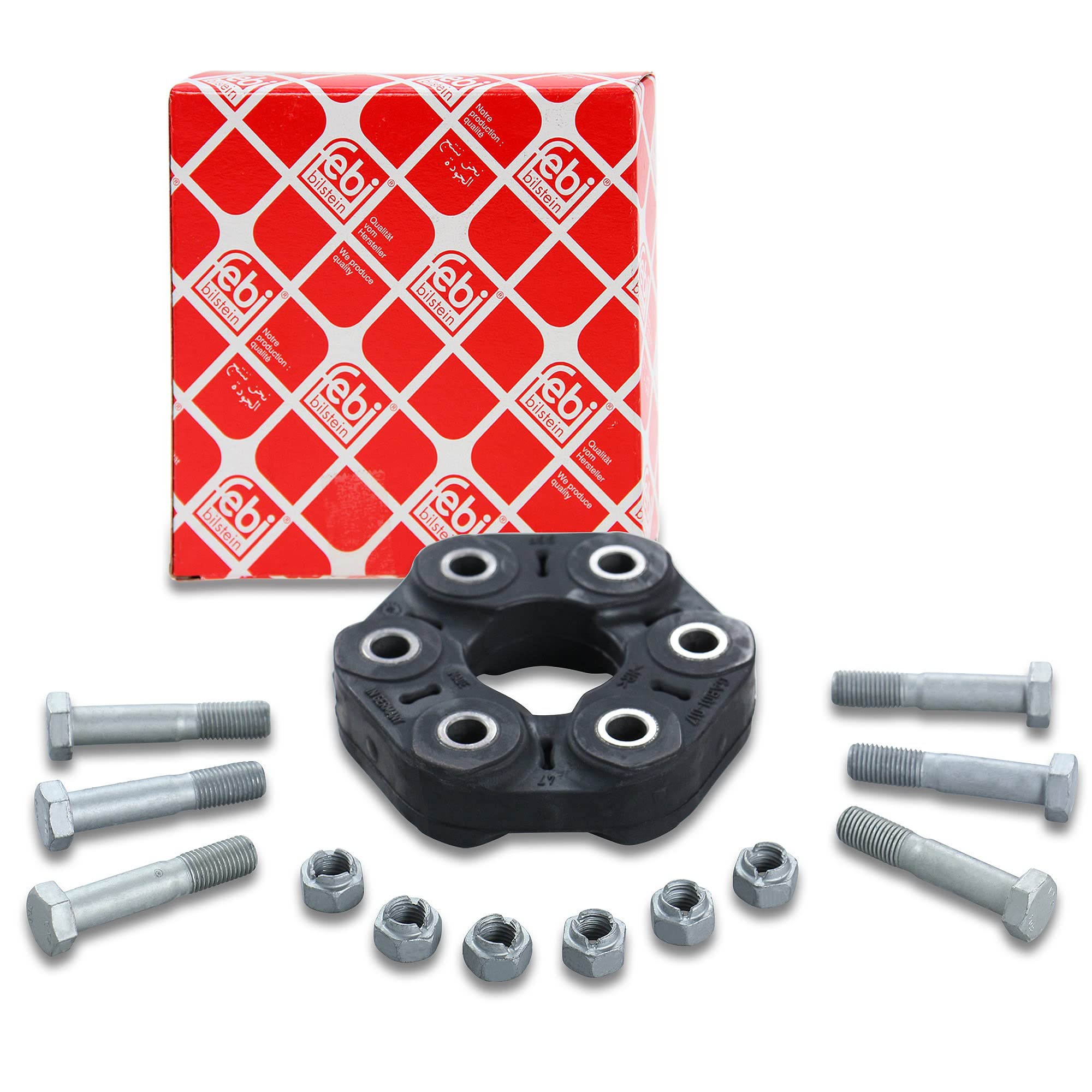 febi bilstein 43466 Flexible Coupling Kit for propshaft, pack of one
