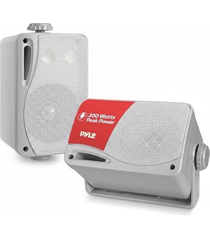 Amazon.com: Pyle 3-Way Indoor & Outdoor Box Speaker System - 3.5