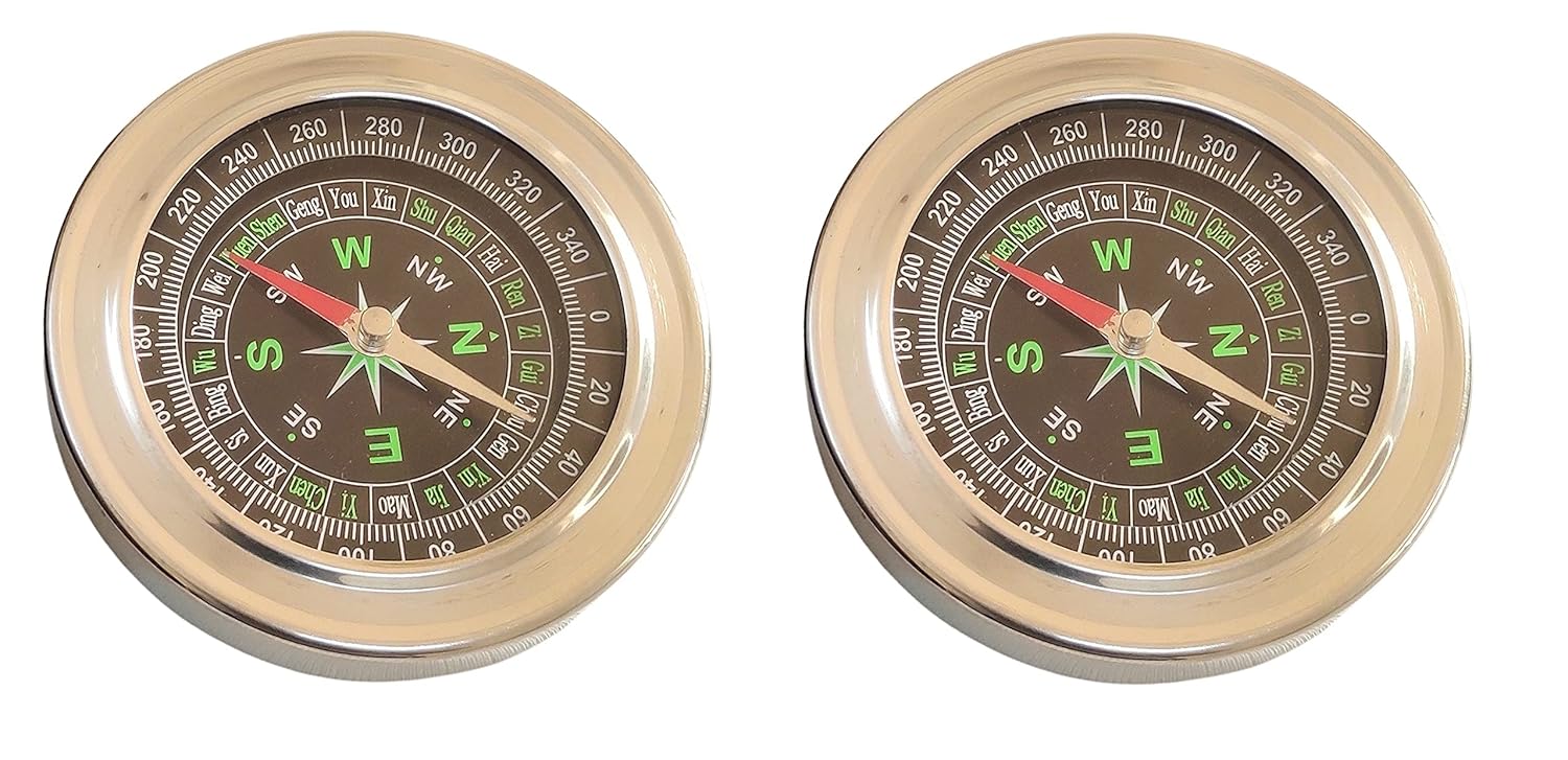 Artshai Set of 2 Metal Compass Direction Finder Amazon.in