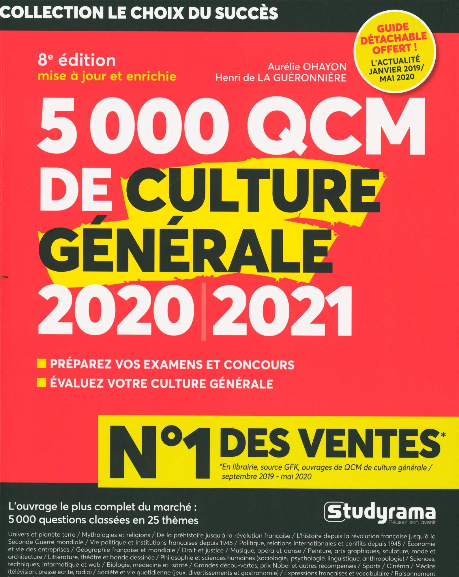 Amazon Fr 5000 Qcm De Culture Generale 2020 2021 Ohayon Aurelie Livres