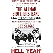 Amazon.com: Per Diem Printing The Allman Brothers Band Featuring