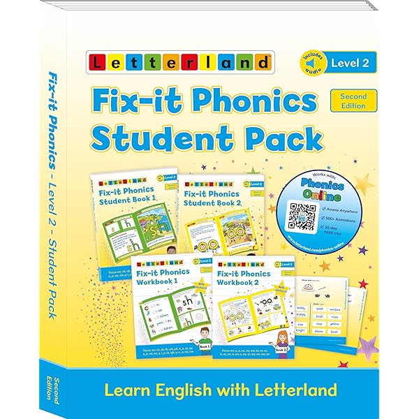 【大幅値下げ】こども英語教材「Fix-it Phonics 1」セット Amazon.com: Fix-it Phonics - Level 1 - Student Book 1 (2nd Edition