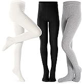 Girls Tights Toddler Cable Knit Cotton Footed Seamless Dance Ballet Baby Girls' Leggings 3/4 Pack