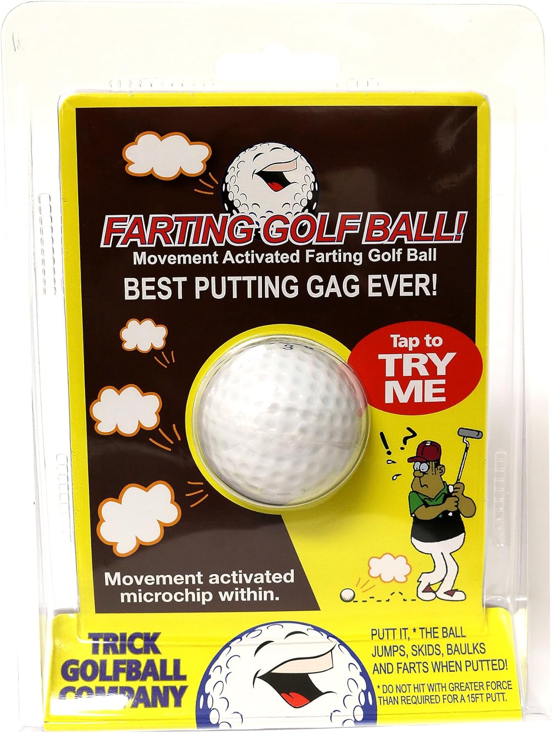 Trick Golf Ball Co. Joke Farting Golf Ball Novelty Gag Gift, Trick & Novelty Balls Amazon Canada