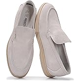 Project Cloud Mens Shoes 100% Genuine Leather Memory Foam Insole Loafers Slip On Shoes for Men - Venetian Men Casual Shoes Loafers for Men (Mark)