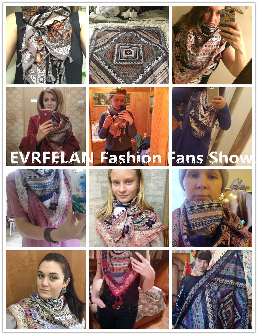 EVRFELAN Women Boho Scarf Tassel Shawl Tapestry Tablecloth Beach Towel Picnic Throw Wall Hanging Yoga Mat Ladies Cotton Scarves by Popular Handicrafts (Black2)