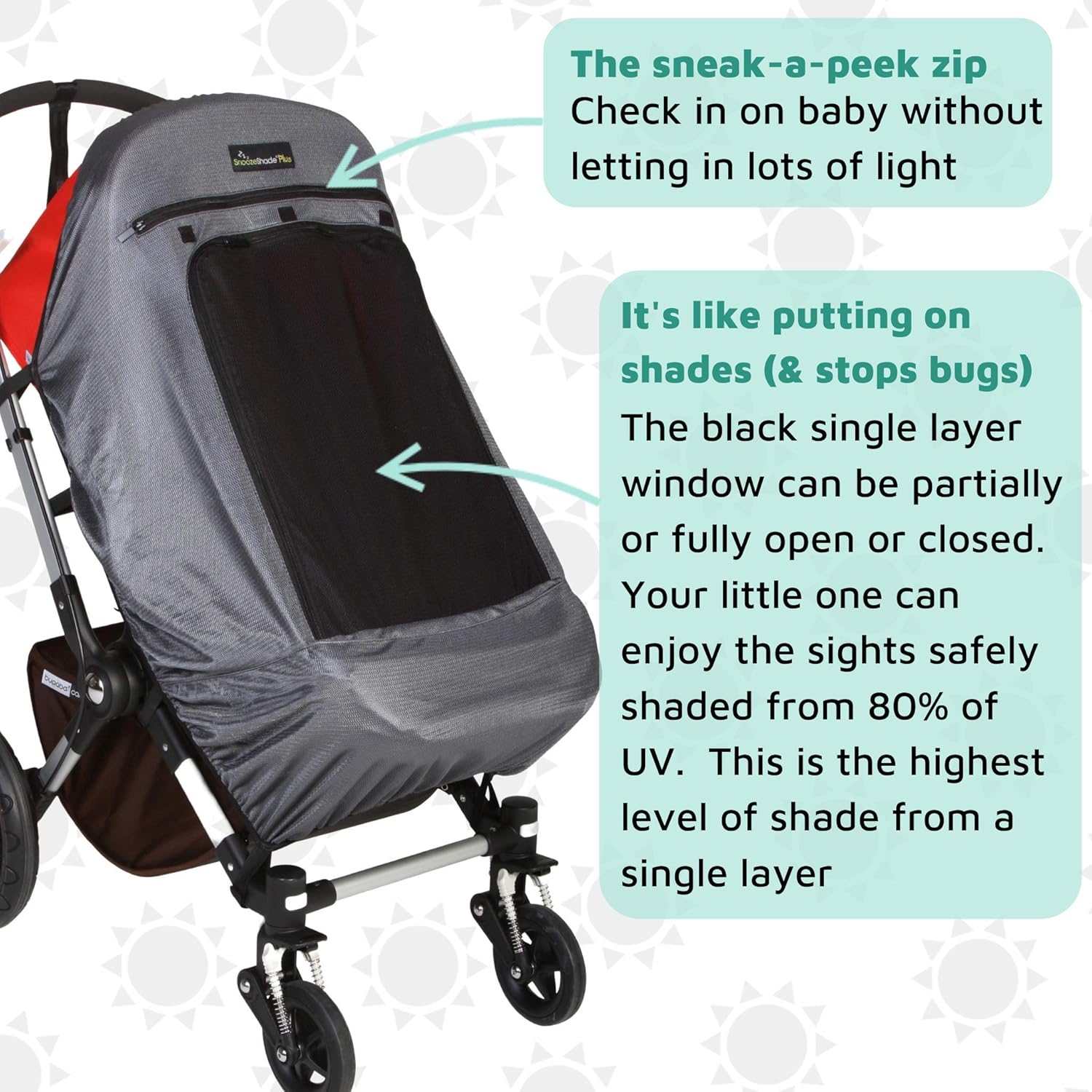 snooze shade pram cover