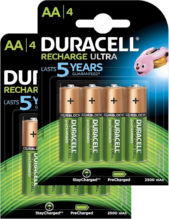 Duracell Recharge Ultra Type AA Batteries 2500 mAh Amazon.co.uk