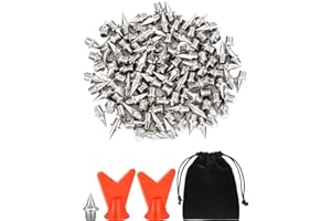 JOVITEC 120 Pieces 1/4 Inch Steel Spikes Shoe Spikes Replacement with 2 Pieces Spike Wrench for Track and Cross Country