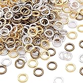 Craftdady 500Pcs 18 Gauge Round Rings 7mm Soldered Closed Jump Rings O Rings Mixed Colors for Jewelry Crafts Making