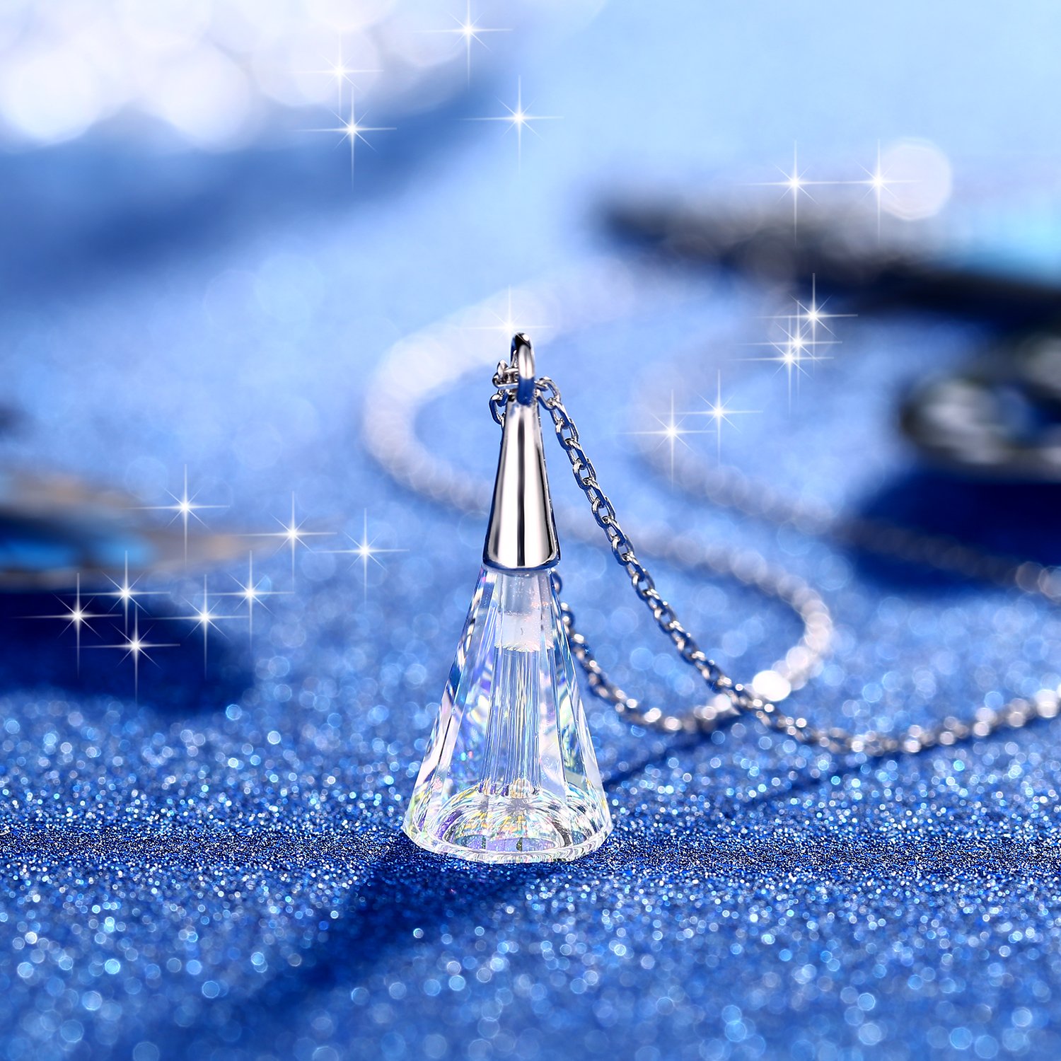 ZHULERY Sterling Silver Pendant Necklace for Women Girl Fashion Jewellery Comes with Gift Box