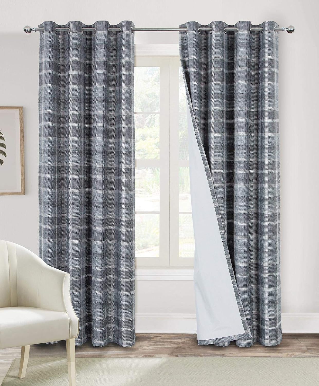 Amazon.com: Plaid Curtains for Bedroom Living Room Blackout Tartan
