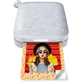 HP Sprocket Portable Photo Printer (2nd Edition) &ndash; Instantly print 2x3" sticky-backed photos from your phone &ndash; [Luna Pearl] [1AS85A]