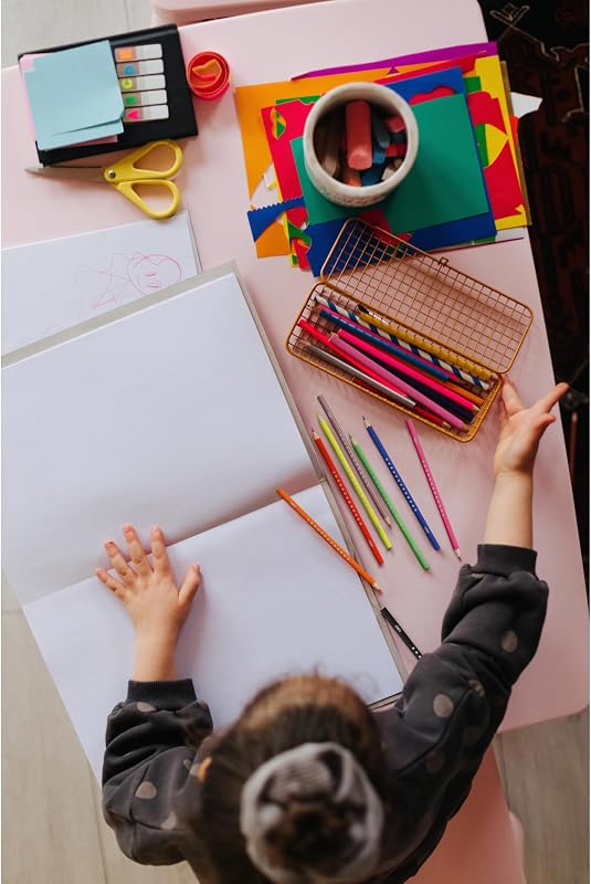 Kids Smooth Lápices de Colores Fabricados con Madera de Origen 100% Responsable - Colores Estándar, Metalizados, Pastel y Neón Surtidos, Pack de 54