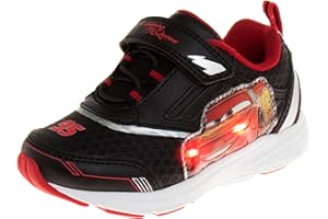 Disney Pixar Cars Boys Black/Red Lighted Sneaker (Toddler/Little Kid)