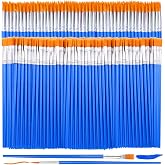 240 Pcs Mini Paint Brushes Bulk, Flat and Fine Tip Small Paint Brushes | Tiny Paint Brushes Set for Crafts, Art Classroom, Ac
