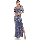 JS Collections Women's Stephanie Cowl Column Gown