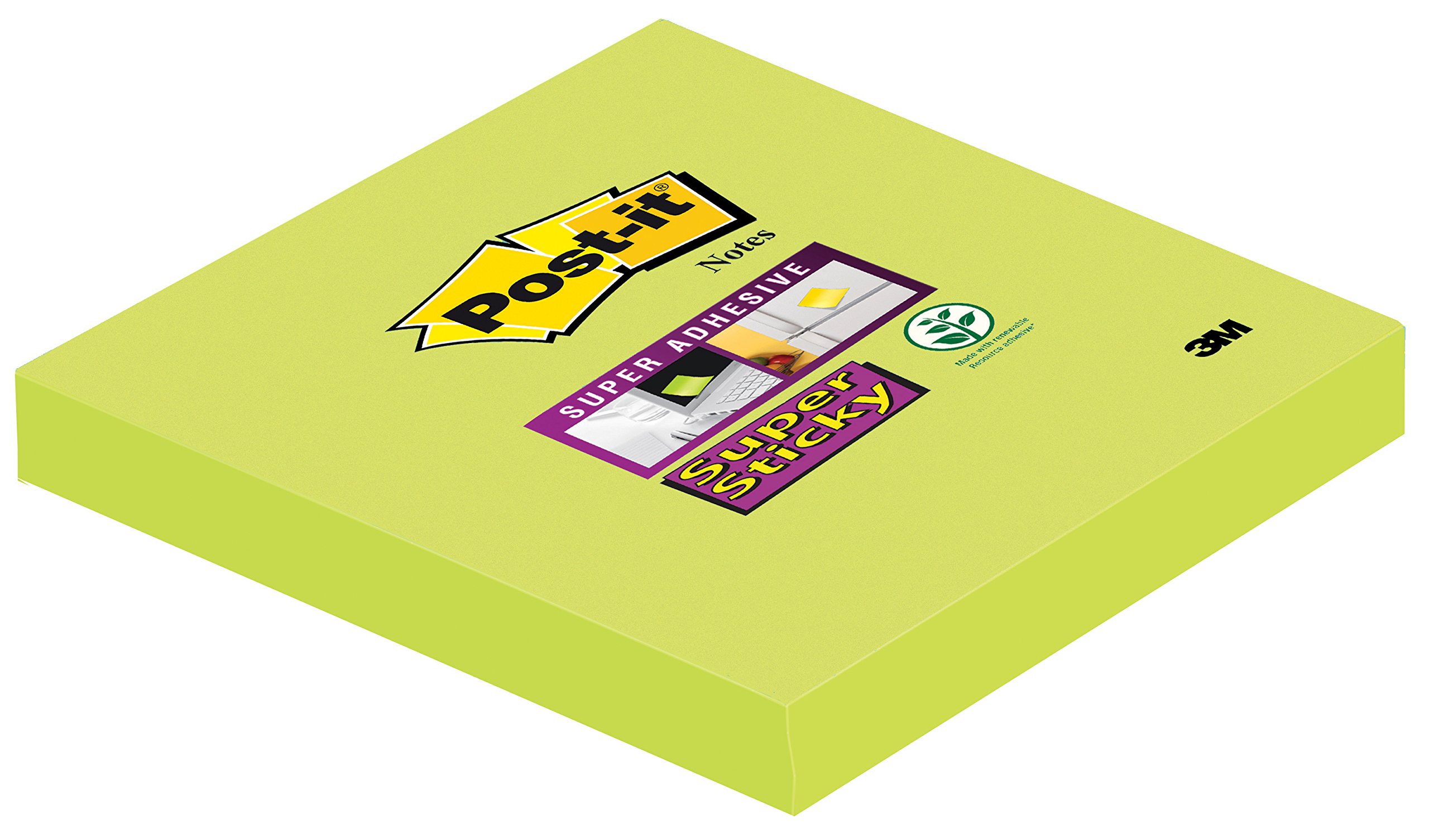 Post-it 76 x 76 mm Super Sticky Notes - Asparagus (Pack of 6)