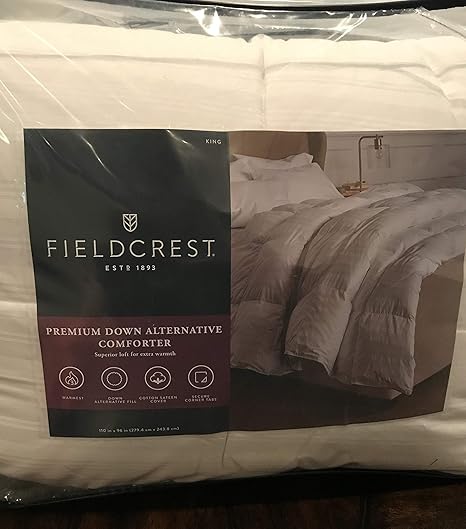 Fieldcrest Luxury Alternative Down Comforter King Size Amazon Co