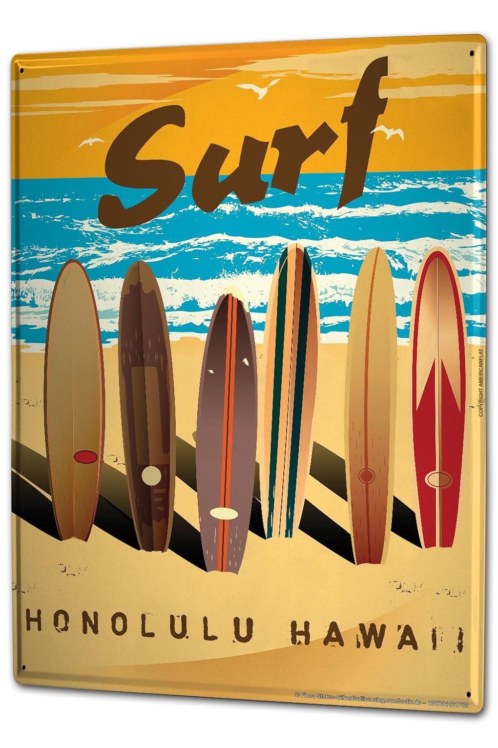 Ameublement Et Decoration Plaques Napravi Rs Nostalgique Plaque Emaillee Platine Murale Surf Planches De Surf Plage De Hawaii Paroi Metallique Signes x30 Cm Ameublement Et Decoration Plaques Napravi Rs Nostalgique Plaque Emaillee Platine Murale Surf Planches De Surf Plage De Hawaii Paroi Metallique Signes x30 Cm