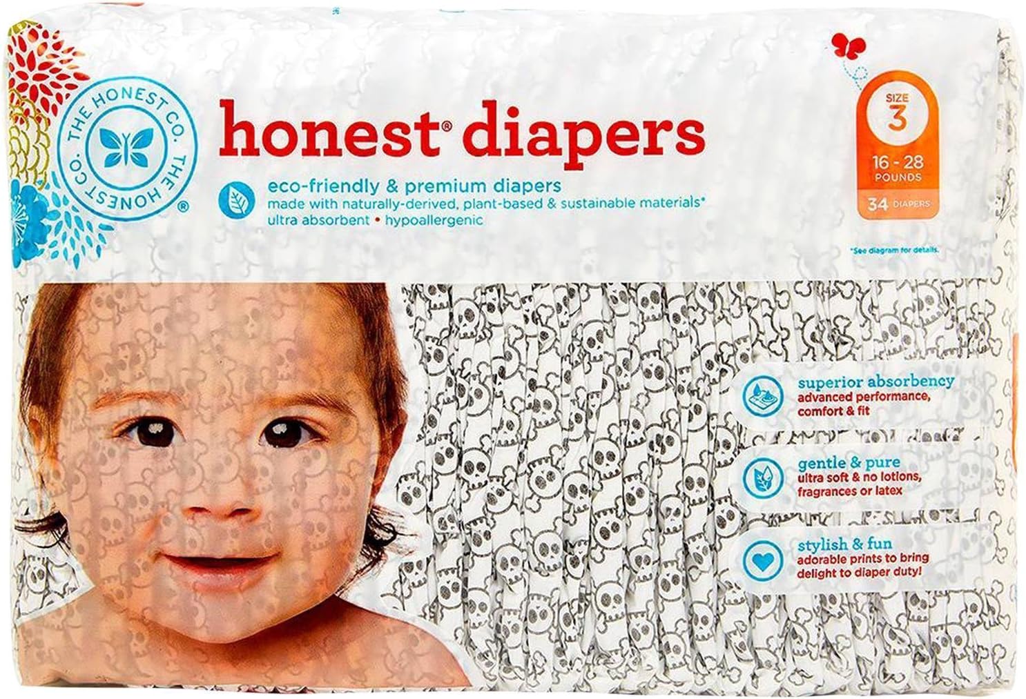 honest skull diapers