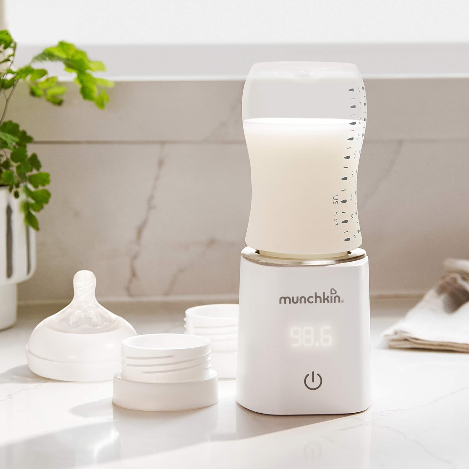 New Munchkin 98° Digital Bottle Warmer – Perfect Temperature, Every Time : Baby