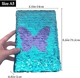 GINMLYDA Reversible Sequin Diary 8.5x5.5 Butterfly Girls Notebook 160 Pages view 7