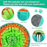 Vivifying Snuffle Mat for Dogs Durable Interactive Toy Green Orange view 2