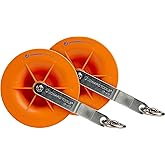 Jonard Tools CP-475 Cable Pulley Set (2-Pack) for Low Voltage Electrical, Network, & COAX Cables - Smooth Cable Installation, Swivel Snap Hooks, and Anti-Friction Bearings - Holds up to 20 CAT5 & 6