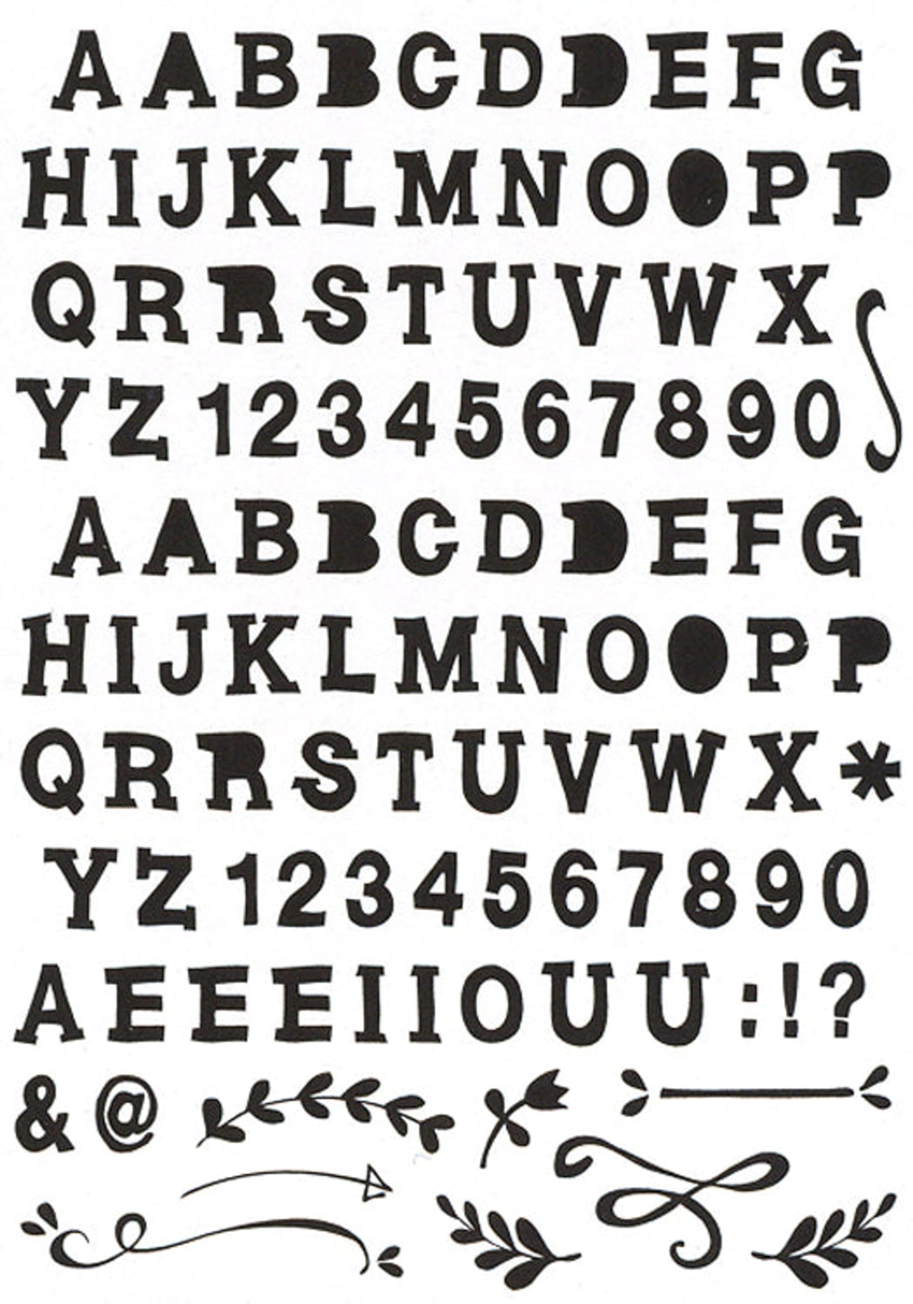 Marianne Design Eline's Handlettering Bold Clear Stamp