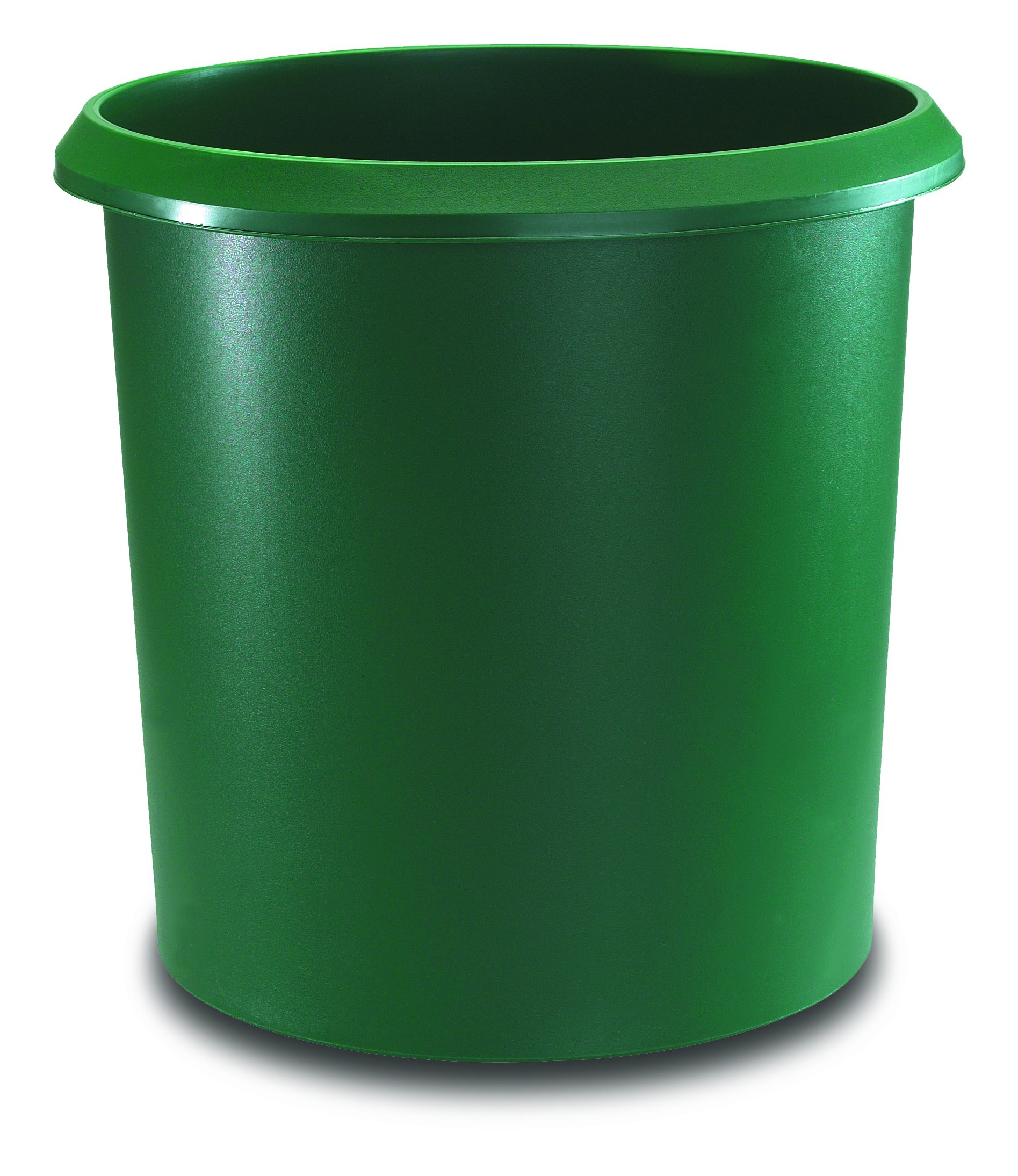 Runner Allrounder Recycle bin, Round, Rubbish with Handle, Sturdy Plastic, 18 L 18 Liter Green