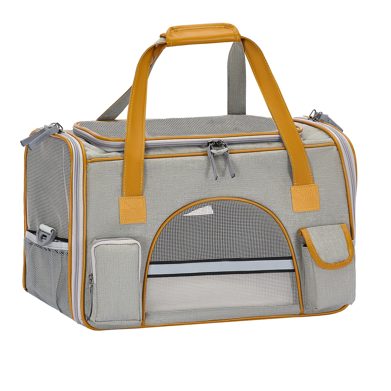 Photo 1 of 18x11x11 Inches Cat Carrier– Fits Pets Up to 17 lbs, Anti-Collapse Design, Multiple Storage Pockets, Cat Carrier Soft Ideal for Medium Cats, Puppy, Rabbits and Other Small Animals