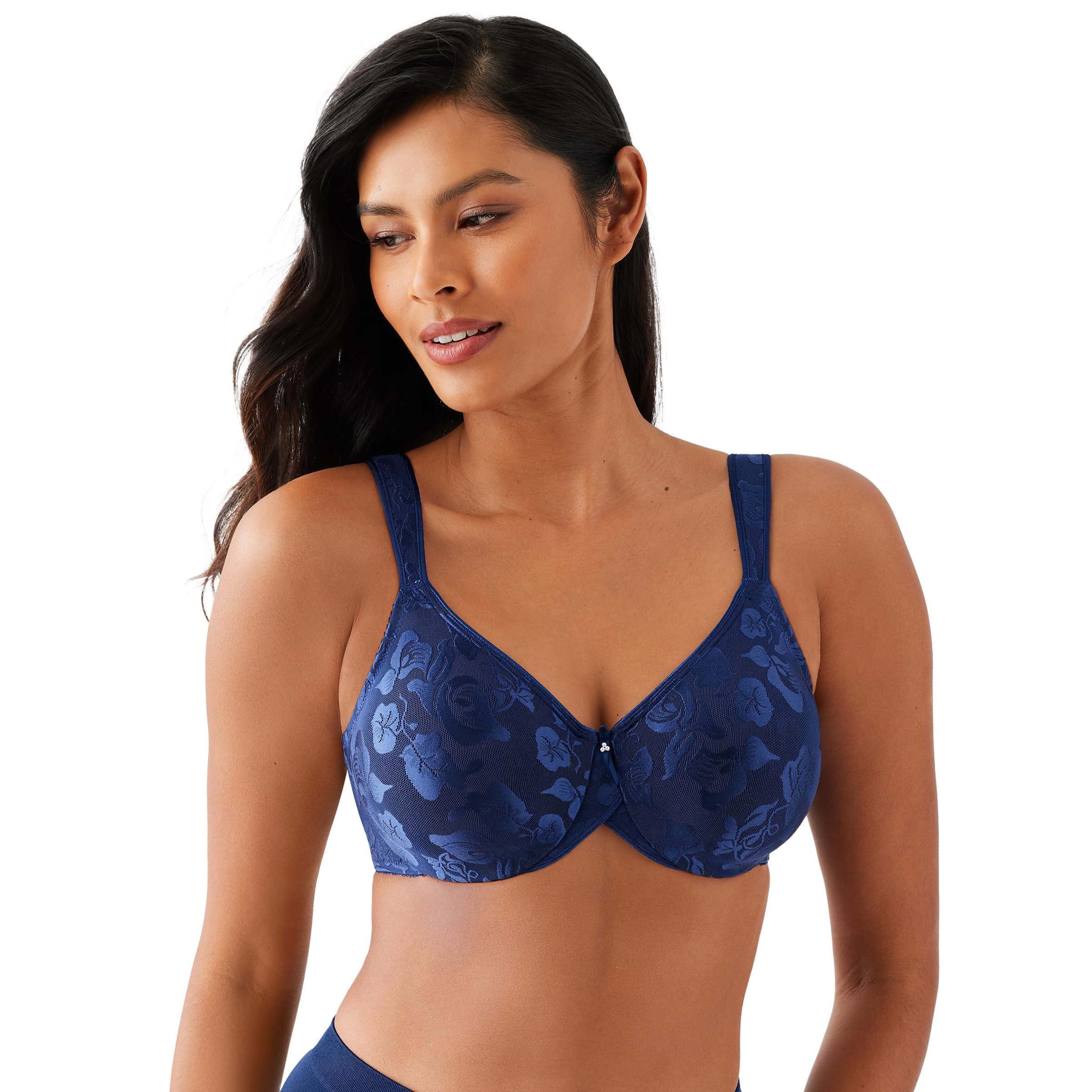 Wacoal Women’s Awareness Unlined Underwire Full Coverage Bra, 85567, Blue Depths, 42DD