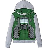 John Deere Tractor Fleece Zip Up Hoodie Toddler to Little Kid Sizes (2T - 7)