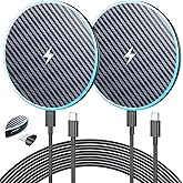 Wireless Charger for Samsung 2Pack 6FT 15W Samsung Magnetic Wireless Charger Fast Charging Pad for Samsung Galaxy S25 Ultra/S24/S23/S22/S21/Z Google Pixel 9 8a 7a 8 7 Pro (Strong Magnet Technology)