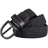 Mile High Life Young Boys Girls | Braided Stretch Elastic Belt | Pin Prong Buckle | Loop End Tip |