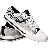 FOCO Philadelphia Eagles NFL Womens Glitter Low Top Canvas Shoes - 10