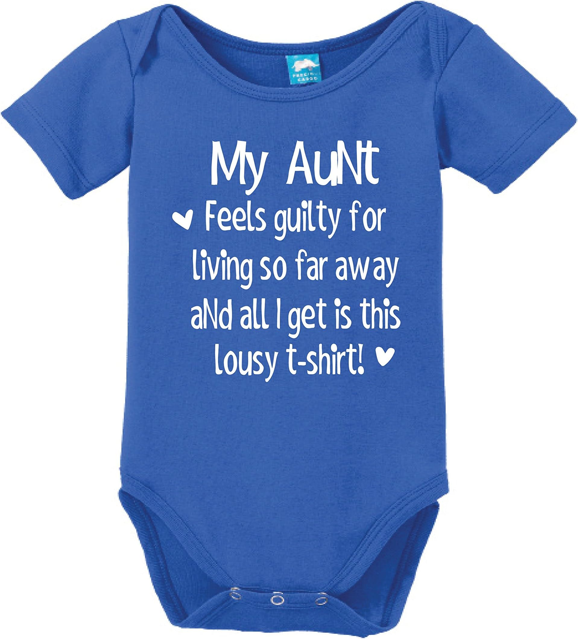 My Aunt Feels Guilty Printed Baby Romper