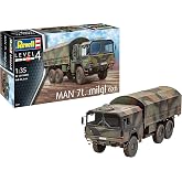 Revell 03291 Man 7t Milgl Military Truck Model Kit 1:35 Scale, Unvarnished