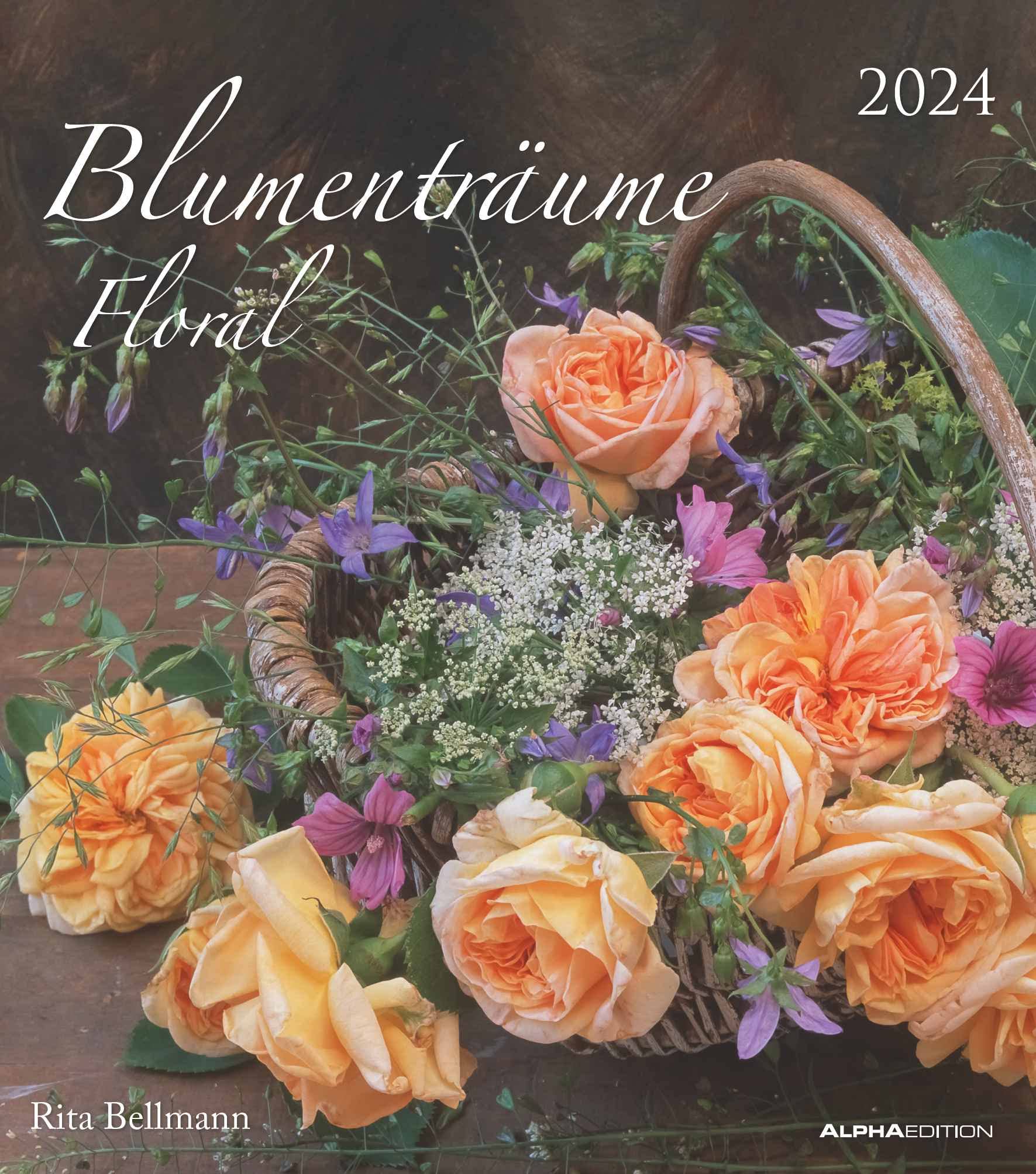 Blumenträume 2024 - Photo Calendar - Wall Calendar - 30 x 34 cm - Flower Dream: Floral