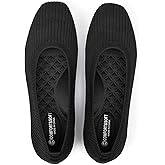 Frank Mully Women's Flats Square Toe Flats Comfortable Slip on Washable Ballet Flats Shoes for Women Dressy Work