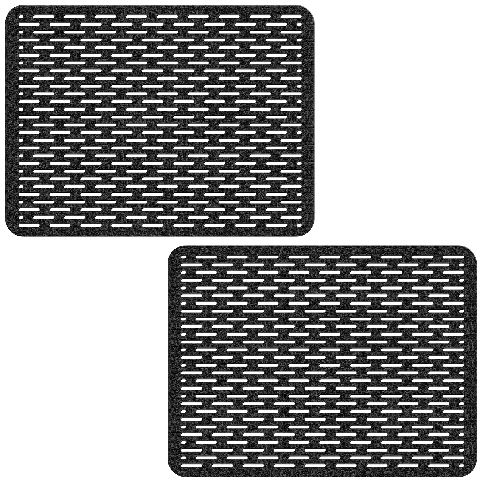 View 1 of 1 PCS Bligli Mesh Sink Mat, 15.7 x 11.8inch Sink Prtector Mats for Kitchen Sinks, PVC Eco-Friendly Sink Protectors for Bottom of Sink, Fast Draining, Easy Cleaning, Black