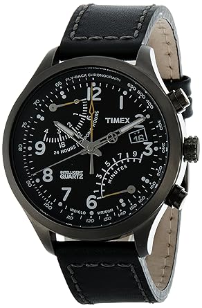 Intelligent Quartz Chronograph Black Dial Mens Watch - T2N699