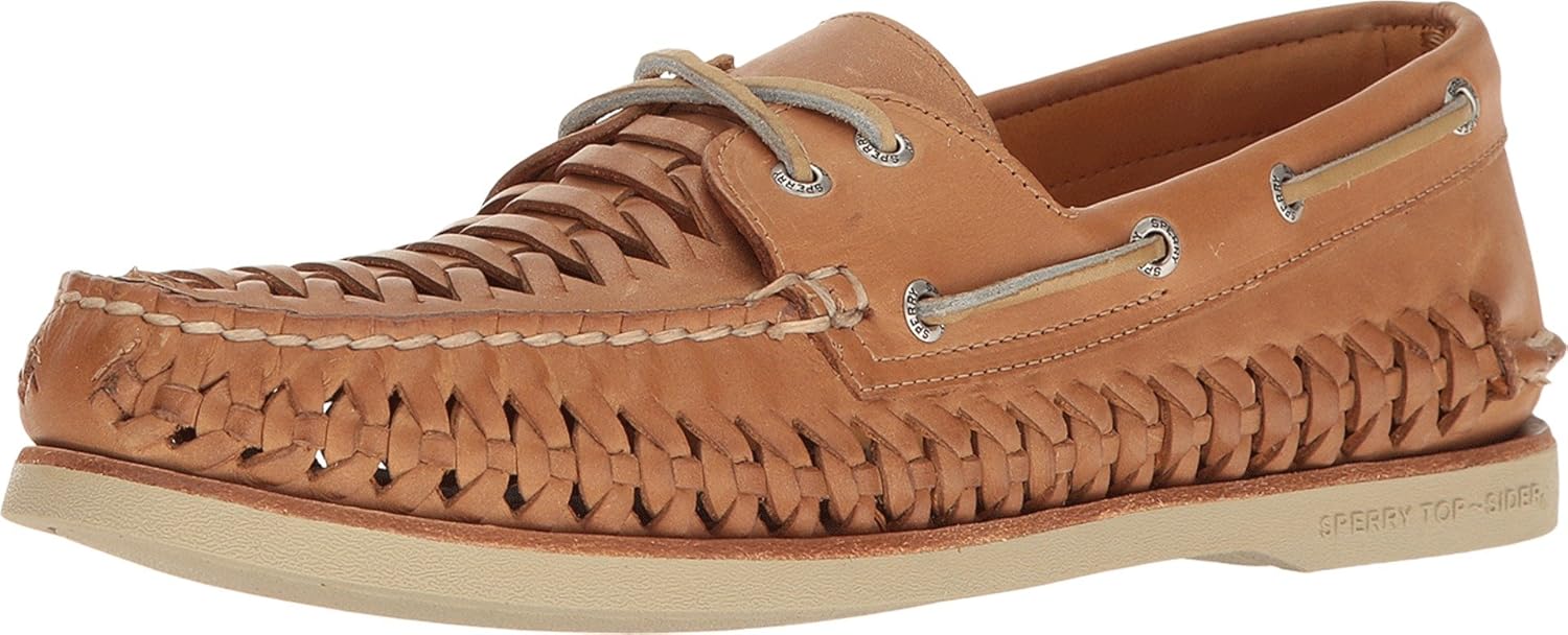 sperry woven boat shoes