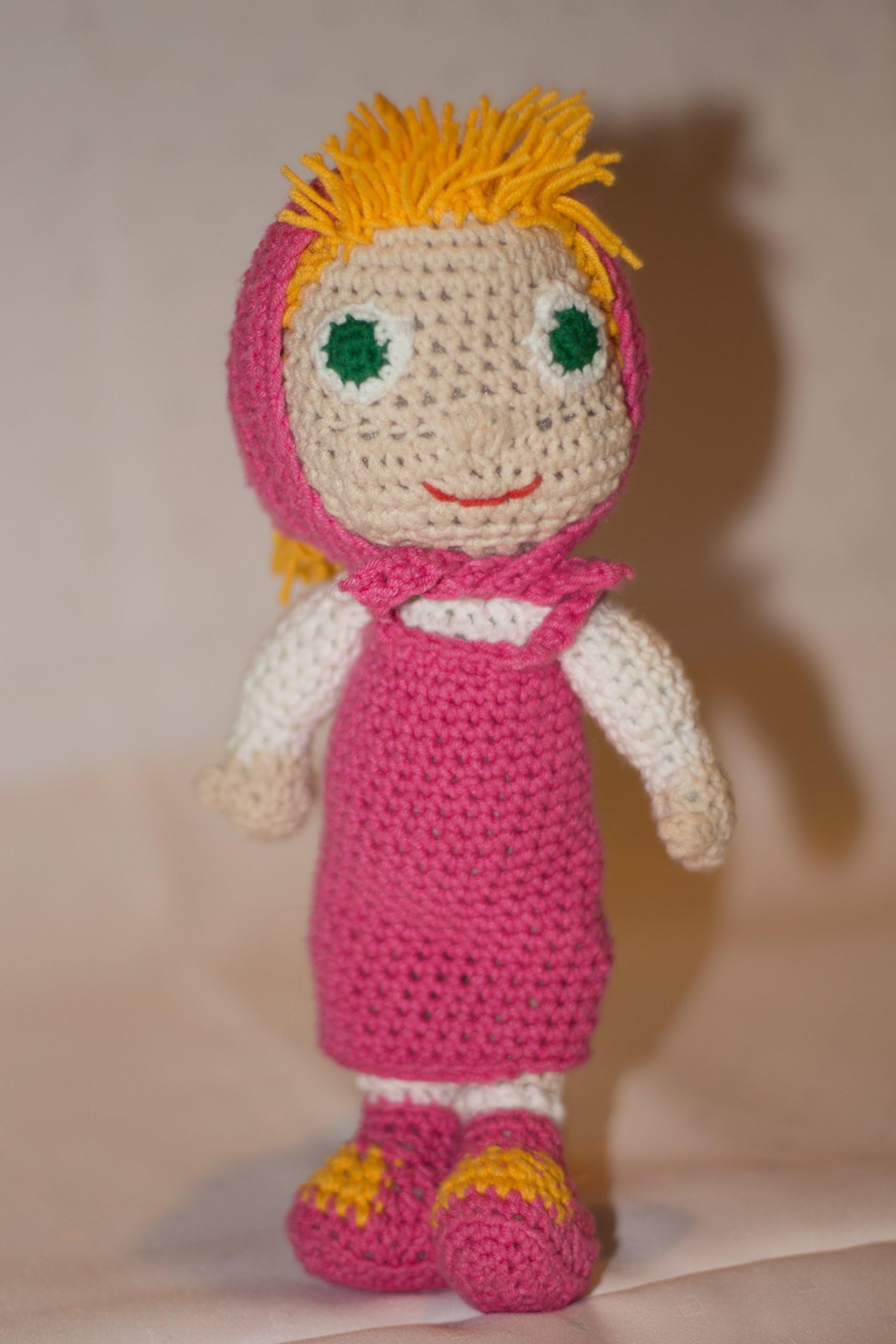 Handmade crochet toy Masha